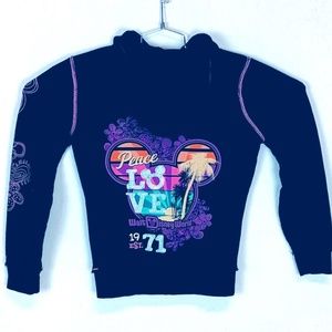 Walt Disney World Peace Love Est 1971 Zip Hoodie